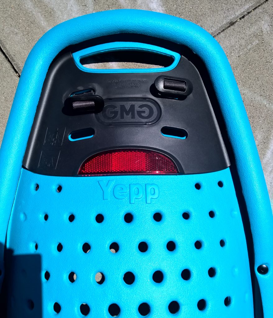 Fotelik rowerowy tylny Yepp Maxi EasyFit odblask tylne otwory wentylacyjne