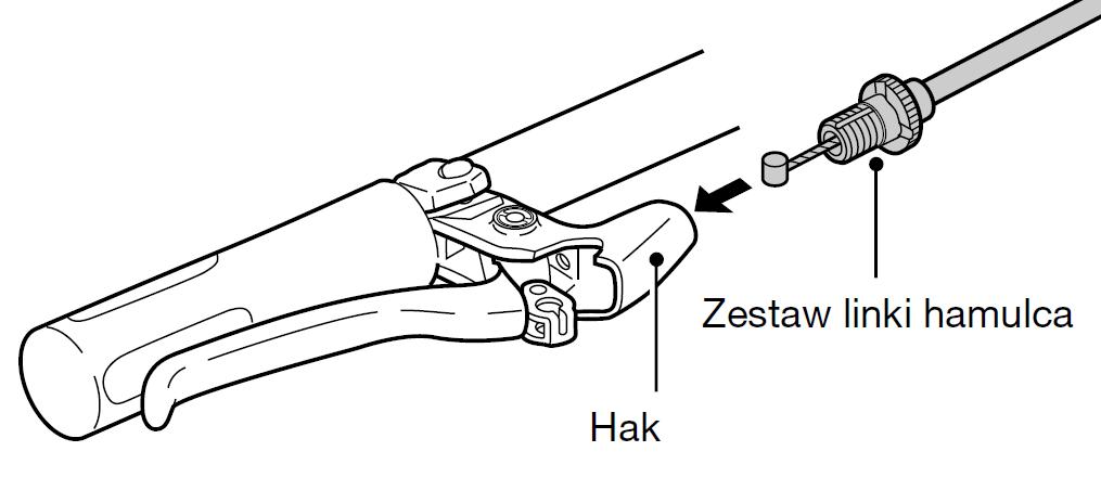 Montaż linki hamulca rolkowego Shimano Inter-M